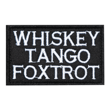 Load image into Gallery viewer, Whiskey Tango Foxtrot Embroidered Velcro Patch
